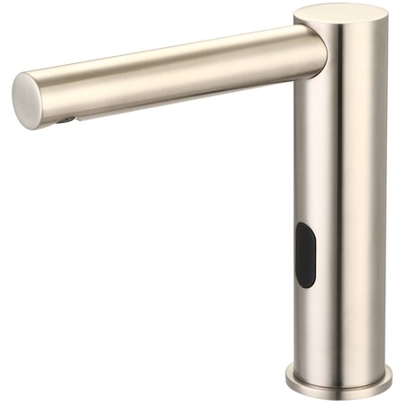Central Brass Single Hole Deck Mount Electronic Sensor Faucet in PVD Brushed Nickel 2098-BN